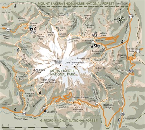 Wonderland Trail Maps by Mike Schley at Coroflot.com