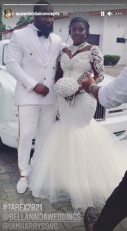 First Photos from Harrysong & Alex's White Wedding | #Tarex2021 ...