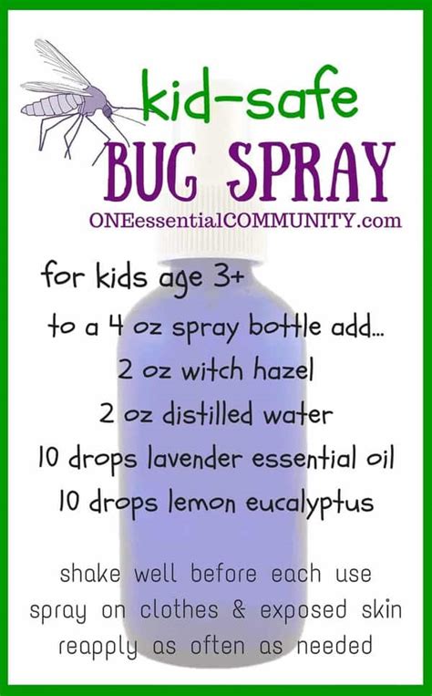 DIY Bug Spray that works! {kid safe options} - One Essential Community