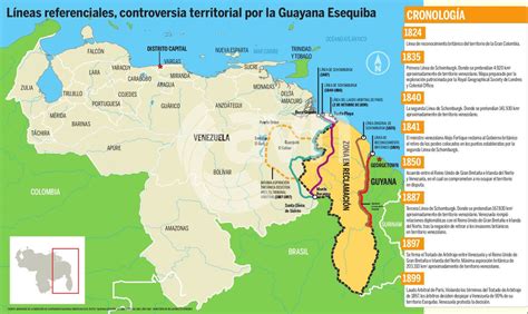 Esequibo River Dispute between Venezuela and Guyana : r/MapPorn