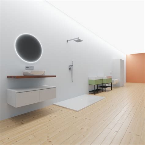 BATHROOM FORNITURE VR READY 3D Model - TurboSquid 1952627