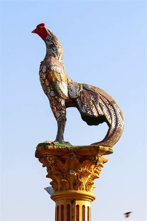 Colorful Chicken Statue In Temple Thailand Stock Photo - Image of temple, culture: 124234776