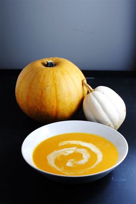 Curried squash soup | white plate blank slate