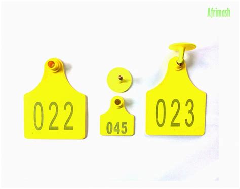 Yellow Plastic TPU Ear Tag, Packaging Type: Packet at Rs 15/piece in Pune