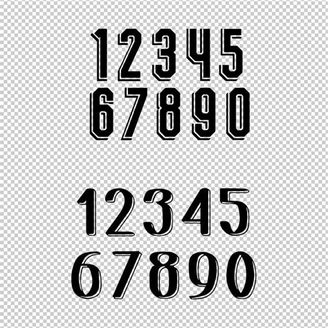 Retro Vintage Numbers Font SVG PNG EPS File for Cricut - Etsy Canada