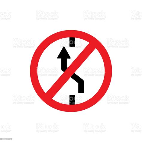 Forbidden Road Sign Stop Road Sign With Hand Gesture Vector Red Do Not ...