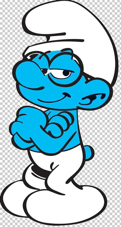 Brainy Smurf Papa Smurf Smurfette Hefty Smurf PNG, Clipart, Area, Art, Artwork, Black And White ...