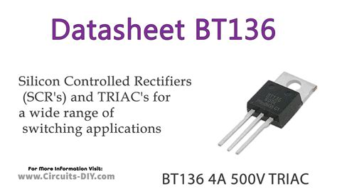 BT136 4A 500V TRIAC - Datasheet