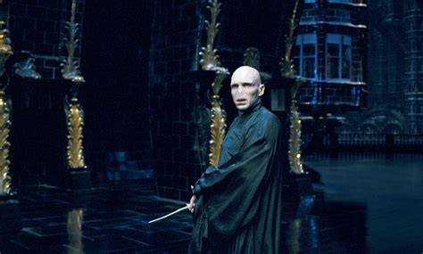 Voldemort holding his wand in the Ministry of Magic from the Order of ...