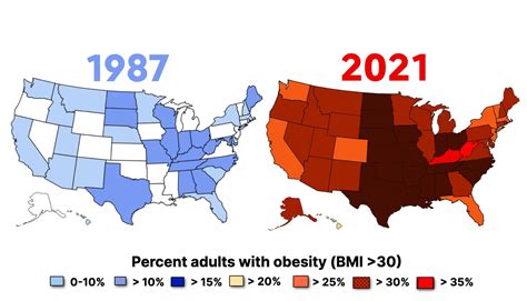 ian bremmer on Twitter: "1987: all states obesity rates, 25% a covid ...