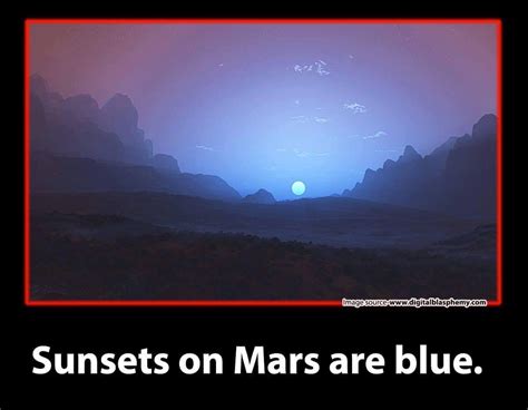 Sunset on Mars are Blue | Sunset, Blue, Did you know