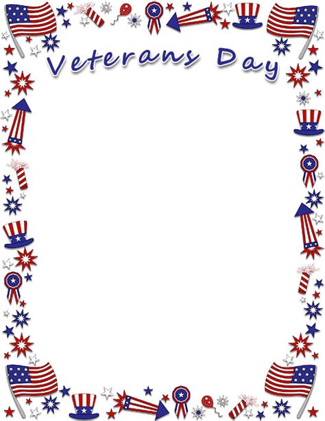 Free Veterans Day Borders - Frames - Graphics - Clipart