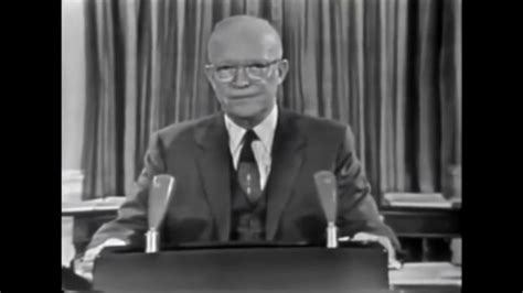 President Dwight Eisenhower's Farewell Address to the Nation - YouTube