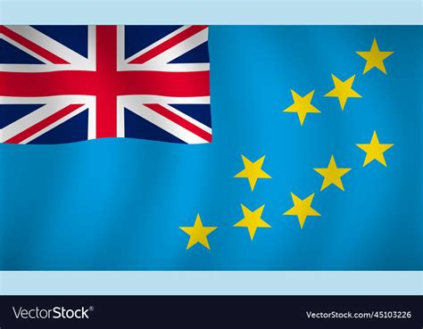 Tuvalu flag background Royalty Free Vector Image