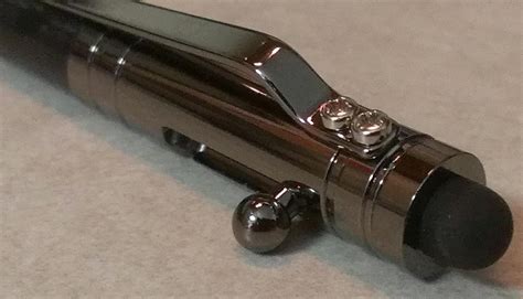 Handmade Tactical Bolt Action Tec Pen With Gun Metal and Carbon Fiber and Touch Screen Stylus or ...