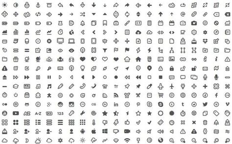 Icon Cheat Sheet 133100 Free Icons Library