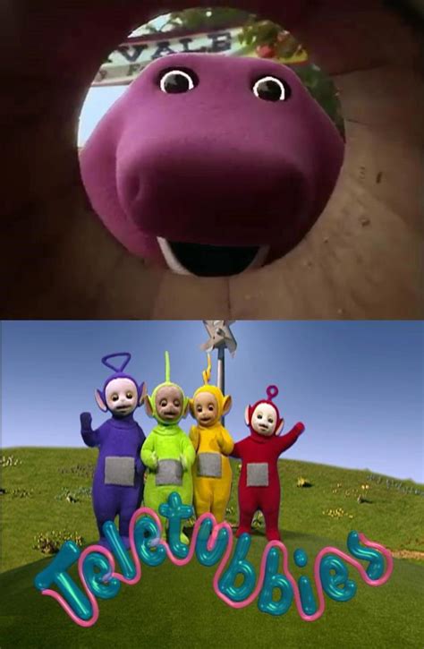 Barney Shocked Over Teletubbies by brandontu1998 on DeviantArt