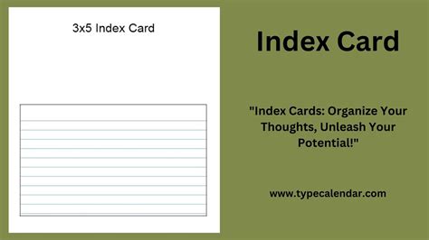 Free Printable Index Flash Card Template [Study Smart] PDF, 46% OFF