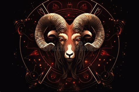 Zodiac Aries Symbol Aries is a Fire Sign Stock Illustration ...