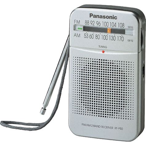 Panasonic RF-P50 AM/FM Pocket Radio RF-P50 B&H Photo Video