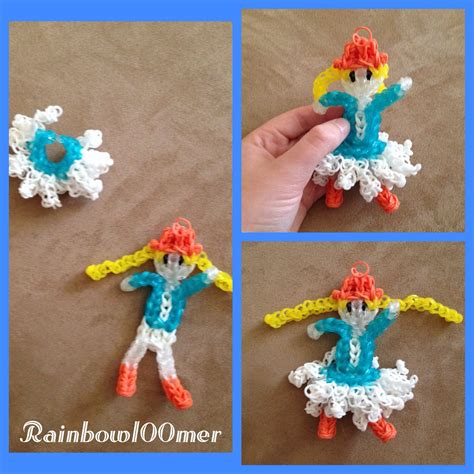 Rainbow loom Cowgirl charm! Help me name it! Comment bellow! | Rainbow loom charms, Rainbow loom ...