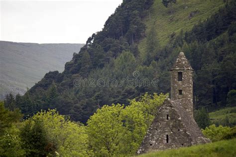 Monastery Glendalough in Ireland Stock Photo - Image of churches ...