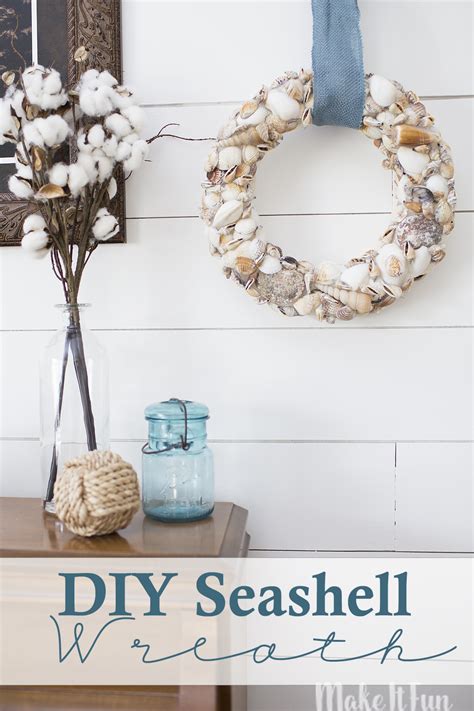 DIY Summer Seashell Wreath | Make It Fun Blog