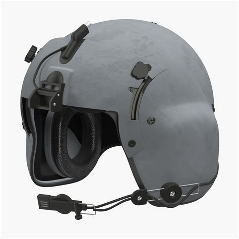 3d helicopter pilot helmet model