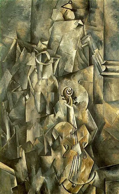 Violin and Pitcher by Georges Braque