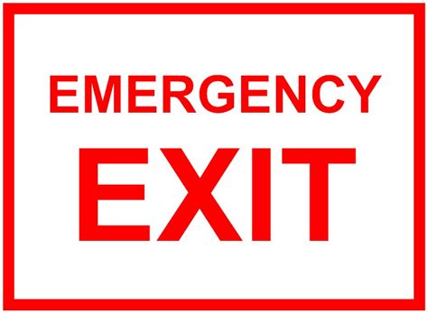 Emergency Exit Signs | Free Download Clip Art | Free Clip Art | on ...