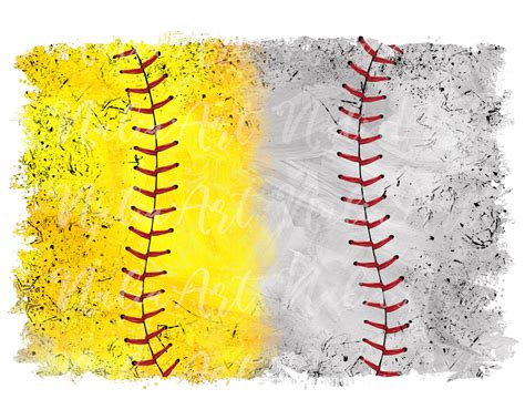 Background Baseball Softball Distressed Grunge Splash Frame - Etsy