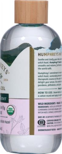 Humphreys® Organic Toner Soothe & Clarify Witch Hazel, 8 fl oz - Kroger