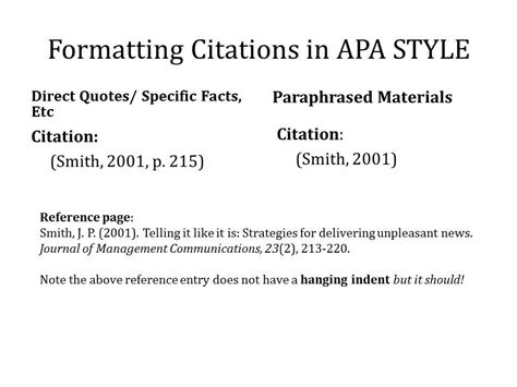 Writing in the Behavioral Sciences: APA Style "In-Text" Citations