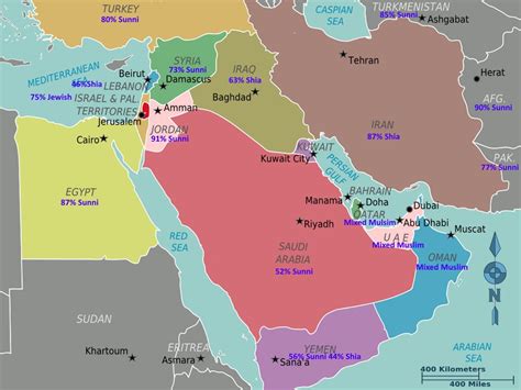 3 Maps of Religions In the Middle East Illustrate The Complexities – Partisan Issues