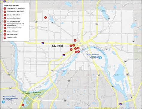 St. Paul Map, Minnesota - GIS Geography