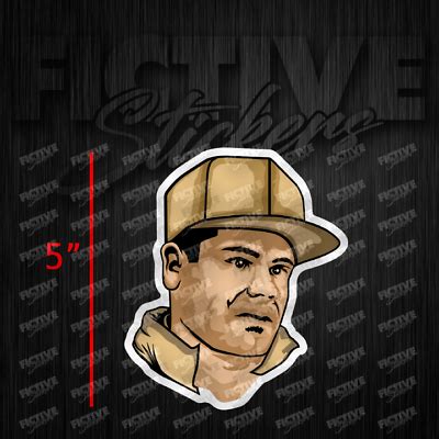 Joaquin Guzman Loera El Chapo Cartoon Sticker Decal 5" | eBay