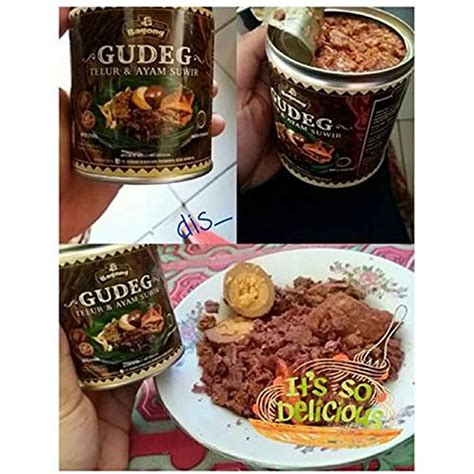 Bagong Gudeg Kaleng Yogyakarta Yu Djum - Canned, 300 Gram - UD Jawa ...