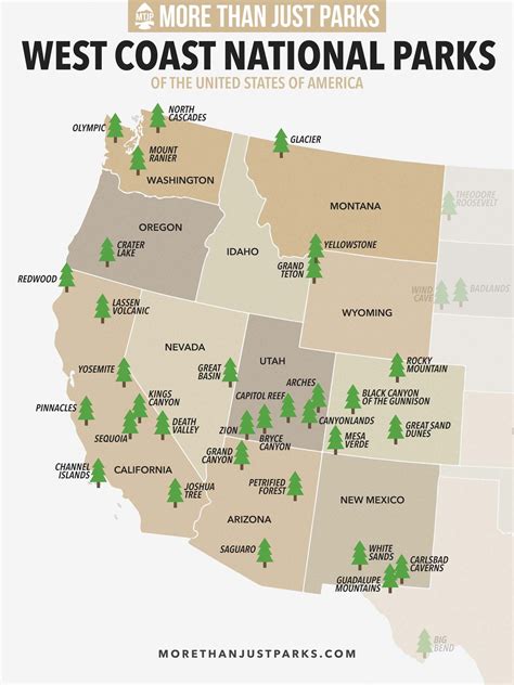 25 BEST West Coast National Parks (Ranked by Experts) + Map | National ...