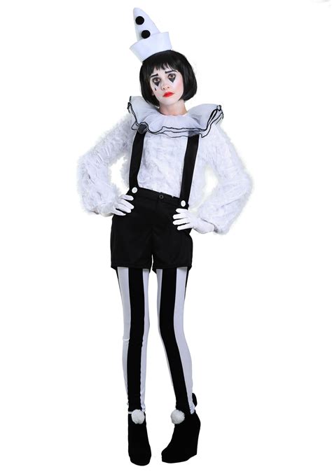 Vintage Pierrot Clown Costume for Women