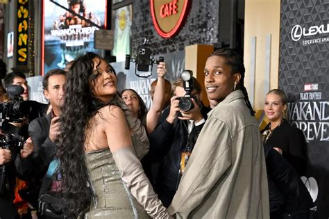 Rihanna, ASAP Rocky Attend Black Panther - Wakanda Forever Debut