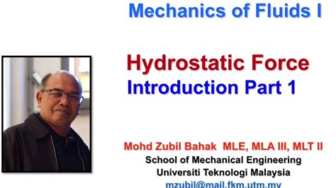 Hydrostatic Force Introduction Part 1 - YouTube