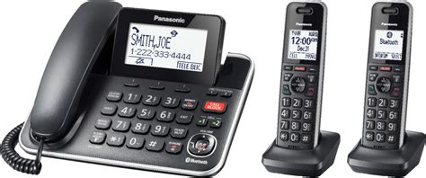 Panasonic Corded/Cordless Phone Black KX-TGF882B - Best Buy