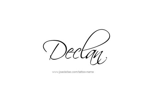 Declan Name Tattoo Designs | Name tattoos, Name tattoo designs, Tattoo designs