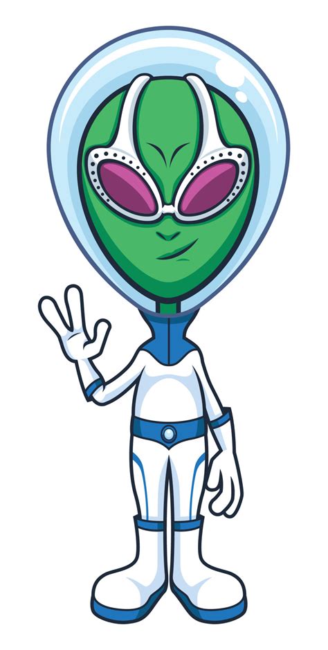 Alien in Space Suit 13224734 Vector Art at Vecteezy