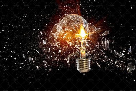 Exploding Light Bulb - Stock Photos | Motion Array