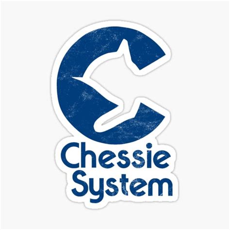 "Chessie System" Sticker for Sale by turboglyde | Redbubble