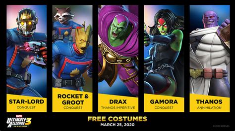 Marvel Ultimate Alliance 3 Reveals Free DLC Skins