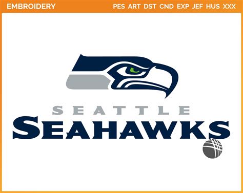 Seattle Seahawks - Wordmark Logo (2012) - Football Sports Embroidery ...