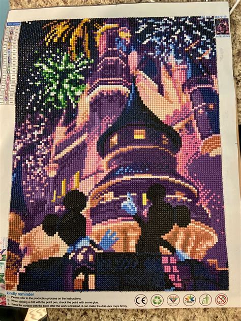 Disney Castle, Diamond Painting, Night, Create