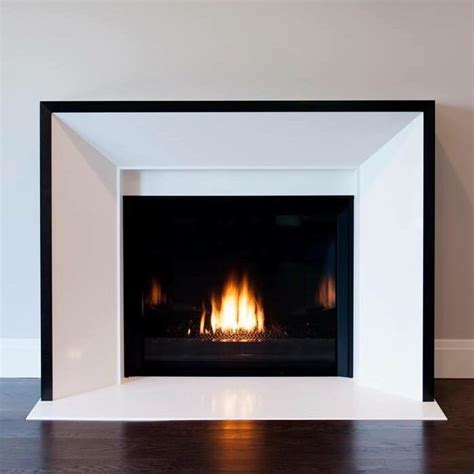 White Quartz Fireplace - Modern - Living Room - Detroit - by Stone For You | Houzz